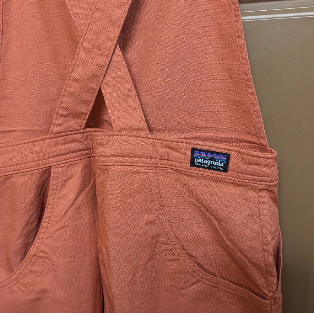 NWT Patagonia Overalls. Ankle Length Wide Leg Peach Color .Size 12. - Picture 12 of 16